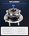 ECCPP Front Wheel Hub Bearing Assembly 5 Lugs w/ABS for 08 09 10 11 12 13 14 Dodge Avenger Caliber Compatible with 513263 HA590219 Driver and Passenger Side