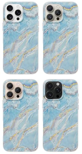Coque iPhone 16 Pro résolvez les chutes avec style marbre bleu - 6