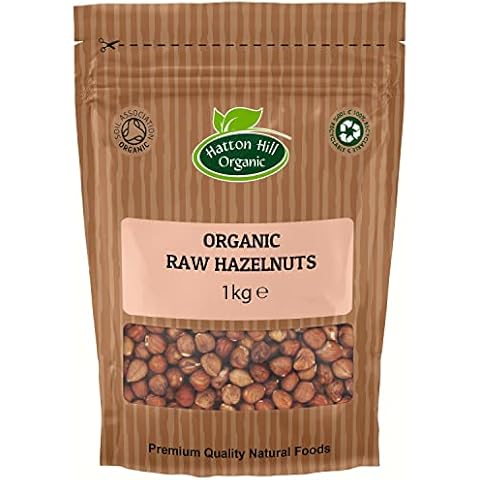 Organic Raw Hazelnuts 1kg by Hatton Hill | Whole Nuts, Filberts, Unsalted, Shelled, Non-GMO, Great for Baking Cover