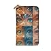 DaihAnle Enchanting Colorful Eyes ﻿Hand-Held Wallet Fashionable Long Microfiber Leather Large Capacity