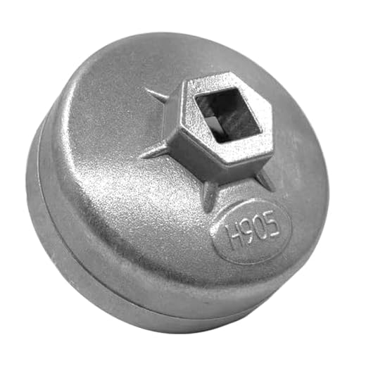cotonlake 73-74mm Oil Filter Wrench, 15 Flutes Oil Filter Removal Tool Socket Compatible with AC Delco PF46/PF47/PF48/PF48e/PF63/PF64 Oil Filter for Chevy/Toyota/GM/Chrysler/Equinox 1.5L(1PC)