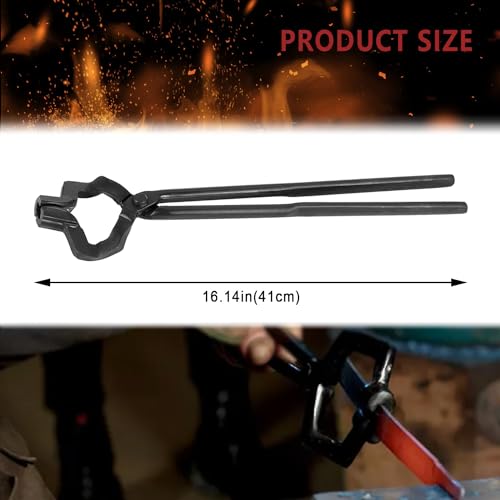 Pince à couteaux de forgeron de 40,6 cm forgée en acier - 5