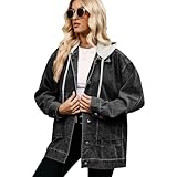 La veste en jean pour femme présente une fermeture à boutons sur le devant, deux grandes poches droites, des poignets boutonnés et des manches longues. Deux styles, avec col et capuche amovible, pour répondre à vos différents besoins quotidiens.