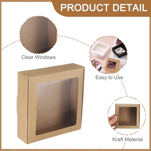 Mini boîtes en papier kraft polyvalentes pour emballage cadeaux invités - 3
