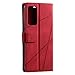 Case for Xiaomi Redmi K50 Ultra 22081212C Case Cover,Case for Xiaomi 12T 22071212AG / Mi 12T Pro 22081212UG Case Flip Pu Leather Cover Red