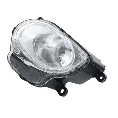 Faro antiniebla de luz alta transparente derecho que optimiza la visibilidad en Fiat 500 2008-2015