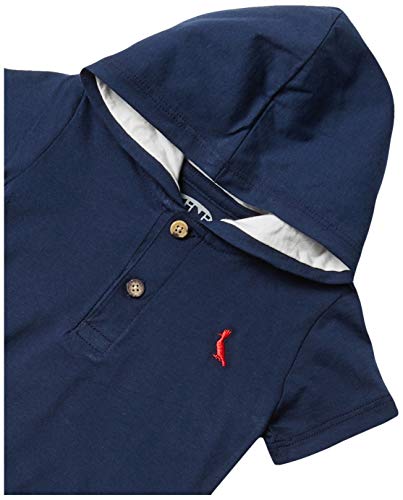 Macaquinho Bicolor, Reserva Mini, Roupas para Bebês, Carbono Az, M