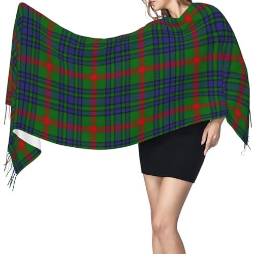 Clan Stewart Hunting Tartan Imitation Cashmere Tassel Scarf Winter Scarf Autumn Softest Classic Warm3