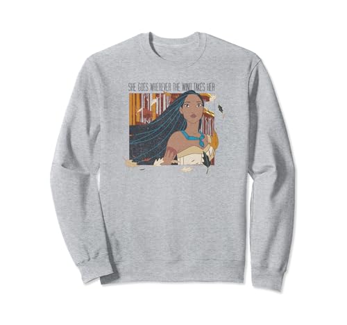 Sweatshirt Disney Pocahontas femme vêtement imprimé sauvage et pull col rond