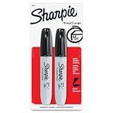 Sharpie Chisel Tip Permanent Markers, Black 2 ea (Pack of 18) – view 3