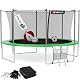 Trampolin 430 cm Hop-Sport Outdoor Gartentrampolin Komplettset
