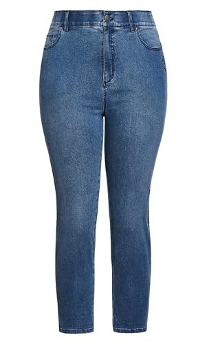Women's Plus Size Jean Lyric Emb Crop3