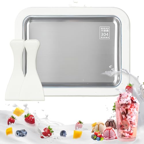 Shyllin Rolled Ice Cream Maker, piastra fredda con raschietti