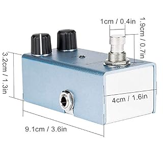 Gaeirt Donner Pedals, Pédale de Distorsion en Alliage d’aluminium à Effet Ini Mini Single True pour Guitare et Basse - Les Beatles, Paul McCartney, John Lennon, RIngo Starr, George Harrison Gaeirt Donner Pedals, Pédale de Distorsion en Alliage d'aluminium à Effet Ini Mini Single True pour Guitare et Basse – Image 3