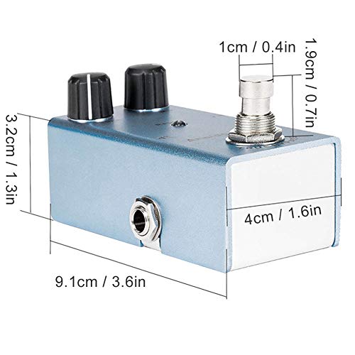 Gaeirt Donner Pedals, Pédale de Distorsion en Alliage d’aluminium à Effet Ini Mini Single True pour Guitare et Basse - Les Beatles, Paul McCartney, John Lennon, RIngo Starr, George Harrison Gaeirt Donner Pedals, Pédale de Distorsion en Alliage d'aluminium à Effet Ini Mini Single True pour Guitare et Basse – Image 4