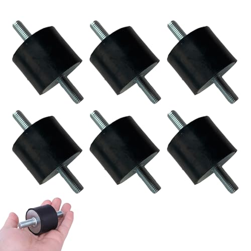 Gummipuffer M8,6 Stücke Stoßdämpfer Anti Vibration,Gummi Isolator Halterungen,Gummi Anti Vibration Silentblock, M8 Stoßdämpfer,Für Wärmepumpe Luftkompressoren Dieselmotoren Benzinmotoren Wasserpumpen