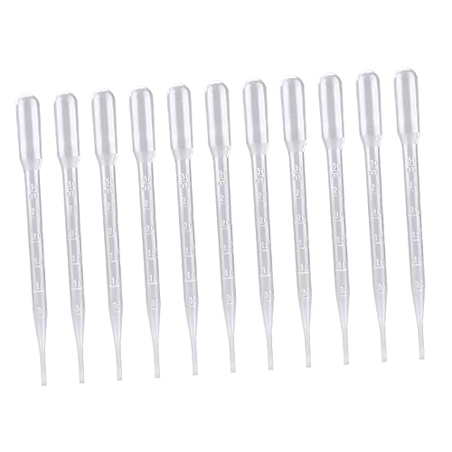 PLAFOPE Disposable Graduated Droppers 300pcs 3ml Transfer Pipettes for Laboratory Personal Care
