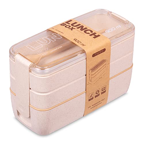 Opiniones de Topper con divisiones los más recomendados. 50 Berry Hip Lonchera Portátil, Bento Box con 3 Compartimentos para Alimentos, a Prueba de Fugas, apto para Microondas, Incluye Cuchara y Tenedor capacidad 900ml (Beige)