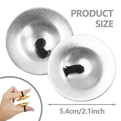 Snomel 4Pcs Finger Cymbals 5.3Cm/2.1In thumb #2