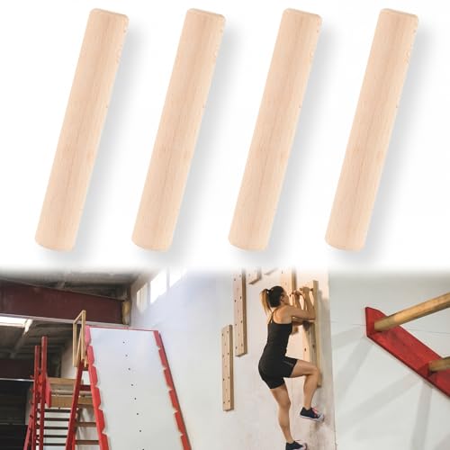 Qunclay 4 Pcs Climbing Hard Wood Pegs for Peg Boards, 6.5