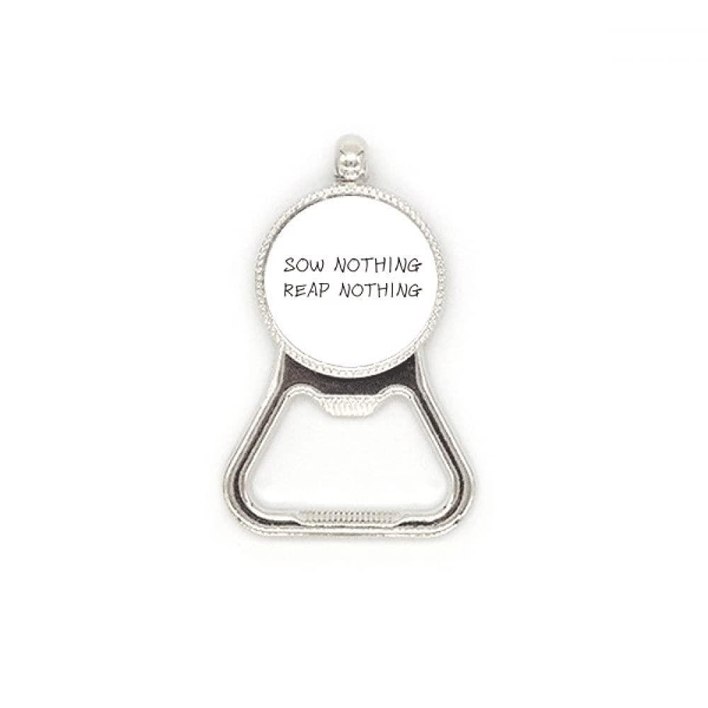 Décapsuleur en acier inoxydable Sew Nothing avec citation originale pour amateur de bière