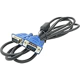 オーディオファン VGAケーブル 1.8m ミニD-sub 15pin ノイズ抑制 フェライトコア付き ブラック 1本