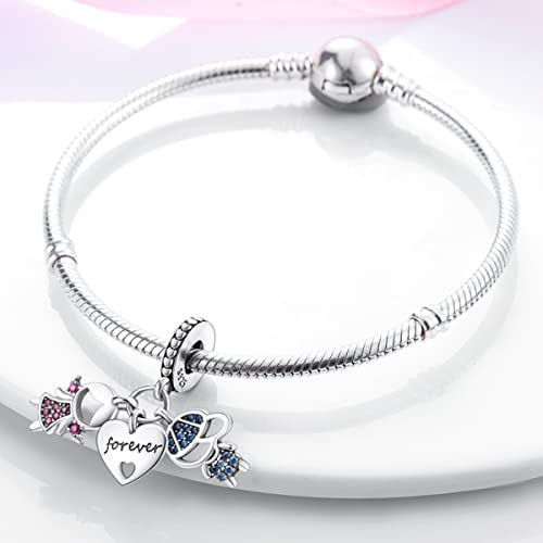 Parmuz 925 Sterling Silver Charm For Bracelet Necklace Dangle Love Mom Ocean Travel Butterfly Party Birthday Charm Beads Pendants Diy Jewelry Gift For Women Girls #TOP2
