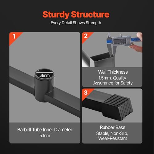 Support d'haltères et rack de rangement disques poids 50,8 mm à cadre en A robuste