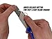 Rapid Edge Extend-A-Blade Utility Knife, Folding Razor Knife with 3 Blade Positions, Double Length Straight-Edge Cutter Blade
