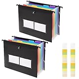 【Classificazione delle etichette]】 2 carte per etichette grandi e 6 carte per etichette piccole sono rispettivamente configurate per aiutarti a raccogliere e organizzare meglio i documenti. Adatto per archiviare e organizzare ricevute, fatture, lettere, carta, carte, coupon, ecc.