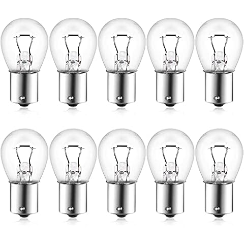 Netagon Branded Long Lasting Replacement Bulbs for Cars, Vans, Vehicles - PACK OF 10 (382 12V 21W BA15S | Stop & Tail Bulbs) Cover