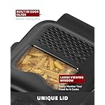 minca 1500W Electric Deep Fryer, 2.5 Liter Immersion Frying Basket with Heat-insulated Foldable Handle, Removable Lid with Odor Filter and Viewing Window, Adjustable Temperature, Stainless Steel - Image 5