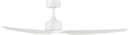 Miniatura 6 de WAC Smart Fans Stella - Ventilador de techo de 3 aspas para interiores y exteriores, 60 pulgadas, color blanco mate con control remoto, funciona con