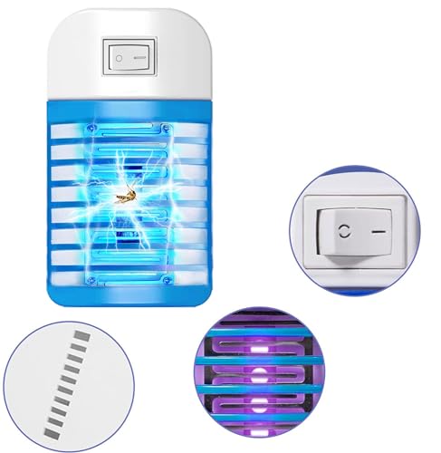 Mückenlampe 4 Pack, Fliegenfalle für Zuhause, geeignet für Zuhause, Küche, Schlafzimmer, Esszimmer, Elektrischer Insektenvernichter,Elektrisches Moskitonetz,Mückenschutz Steckdose