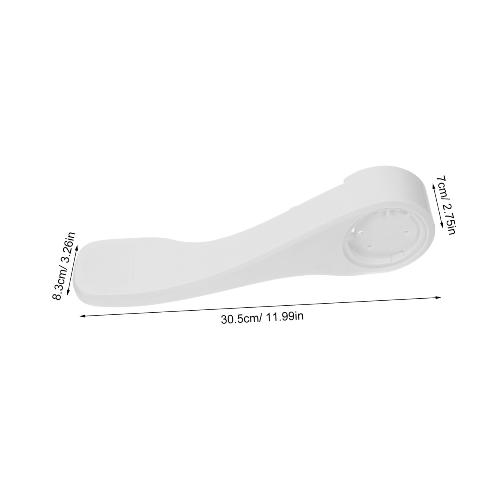 Pedale Scarico Wc Camper Bianco in Abs per Toilette Rv | Ricambio per Camper e Rv, Profilo Compatto, Soluzione Salvaspazio per Interni