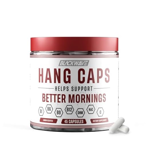 BlackWave Hang Caps - Recovery Capsules After Drinking Aid - DHM (Dihydromyricetin) After Alcohol Recovery Supplement - Hangover Relief with Ginger, Milk Thistle and B vitamins - 45 Liver Aid Capsules