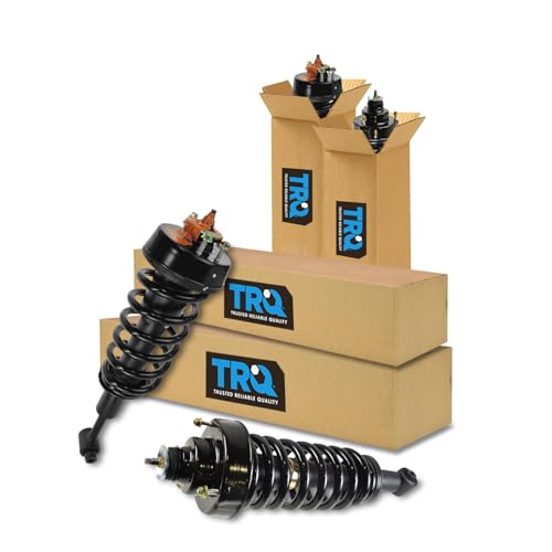 Image of TRQ Front and Rear Strut & Coil Spring Assembly Set Driver & Passenger Sides Compatible with 04-05 Ford Explorer Mercury Mountaineer