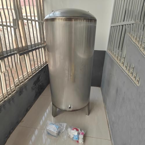 Tanque Vertical de Almacenamiento de Agua de Acero Inoxidable 304 - Tanque de vejiga de 300 L para pozos domésticos, con presión de Refuerzo y Sistema de Suministro automático de Agua, Ideal
