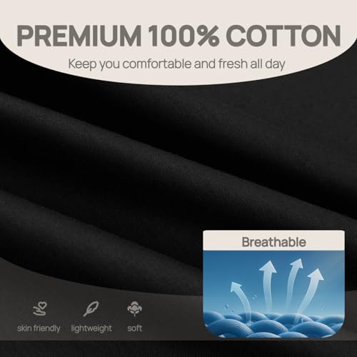 VPG Plain Tshirts for Men, Short Sleeve Crew Neck Cotton T Shirts Fitted Casual Tee Shirt3