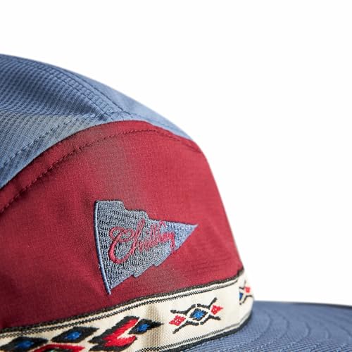 Image of Color-Blocked Fisherman Style Sun Hat for Outdoor Camping, Surfing & Vacations - Wide Brim, UV Protective, Anti-Slip
