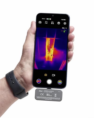 Fluke TC01A 25Hz - iSee Mobile Thermal Camera for Android Smartphones, Temperature Range up to 1022°F