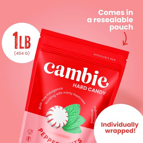 Image of Cambie Sugar Free Peppermint Hard Candy Individually Wrapped - 1 lb