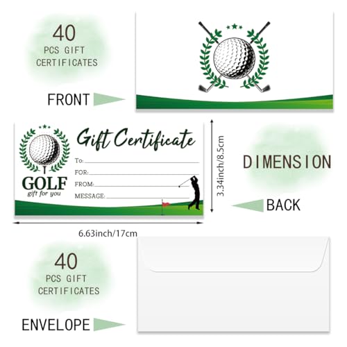 DOODLREAM 40Pcs Blank Certificates