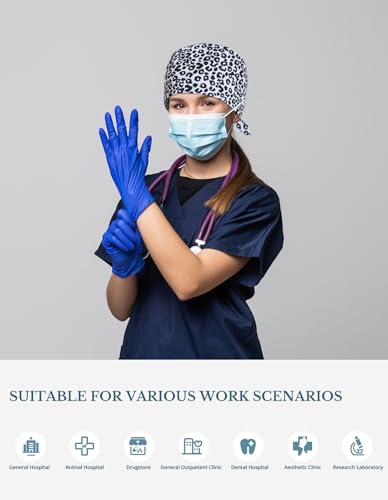 Image of Scrub Caps for Men and Women with Buttons, Classic Surgical Caps