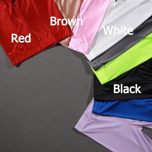 Image of HTRUIYA Shiny Pantyhose for Women Glossy Stocking Pantyhose Wet Look Sparkly Tights for Dance Leggings