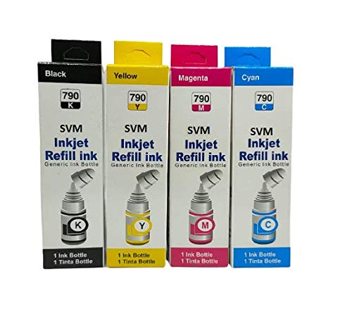 SVM Ink Refill for G Series GI 790 Compatible for PIXMA G1000,G1010,G1100,G2000,G2002,G2010,G2012,G2100,G3000,G3010,G3012,G3100,G4000,G4010