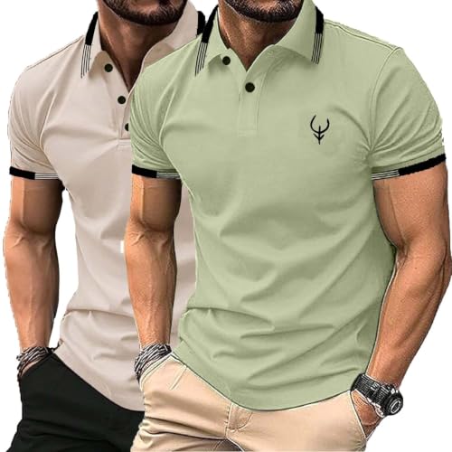 Image of Lymio Polo T Shirt for Men || T Shirt for Man || Collar T Shirt Style Men (Packs Also Available) (Polo-40-43)