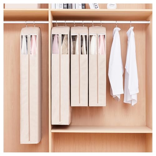 Garment Bags for Hanging Clothes, Fully Enclosed Garment Rack Cover for Closet Storage Clothes Cover with Clear Window(16x58x90cm/6x23x35in)2