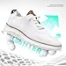 Mens Fashion Oxfords Casual Shoes Business Walking Dress Slip on Work Sneakers Mesh Comfortable Lightweight Soft Sole White
