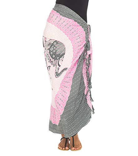 Women's Elephant Mandala Sarong Swim Cover Up